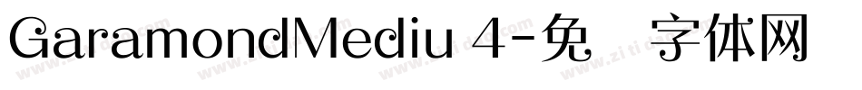 GaramondMediu 4字体转换